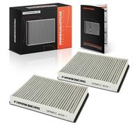 Frankberg 2x Filtro aria abitacolo Filtro antipolline Con Carbone attivo Compatibile con Focus C-Max DM2 Focus III I II DM2 Mondeo IV BA7 C-Max DM2 Replace# AV6N19G244AA