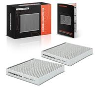 Frankberg 2x Filtro aria abitacolo Filtro antipolline Con Carbone attivo Compatibile con Picanto JA 1.0L 1.2L 2017-2024 Replace# 97133G6000