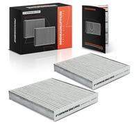Frankberg 2x Filtro aria abitacolo Filtro antipolline Con Carbone attivo Compatibile con Yaris P13 P9 E15 E18 ZRE1 E15 E18 T27 IV Replace# LAK490