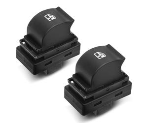 Frankberg 2x Interruttori a pulsante per auto 4-Poli Compatibile con Ducato Furgone 250 Doblo MPV 263 Ducato Bus 250 Ducato Pianale/Telaio 250 Ducato Bus 250_ 290_ Replace# 735379275