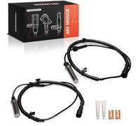 Frankberg 2x Sensore Velocità Ruota Sensore ABS Assale Anteriore Sinistro Destro Compatibile con Defender Cabrio Pick-up Platform/Chassis Station Wagon Replace# SSW500090