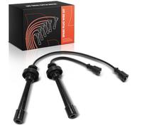 Frankberg 2x Set cavi di accensione Benzina Compatibile con Space Star MPV DGA 1.8L Carisma DA 1.6L Pajero Pinin H6W H7W 1.8L Colt V CJ CP 1.6L Space Wagon N8W N9W 2.4L Replace# MD334043