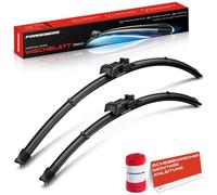 Frankberg 2x Spazzole Tergicristallo 700mm/525mm, Anteriore | Compatibile con Classe M W164 L X164, Classe R V251 W251; incluso indicatore di usura und panno per la pulizia