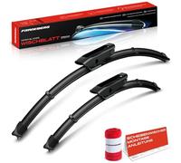 Frankberg 2x Tergicristalli Spazzole Tergicristalli Anteriore 500mm/350mm | Compatibile con Twingo III BCA BCM, Fortwo 453, compreso indicatore di usura e panno per la pulizia
