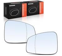 Frankberg 2x Vetro per Specchio auto esterno Riscaldabile Sinistra Destra Compatibile con Meg.ane III Grandtour KZ0/1 Meg.ane III Compatto B3 BZ0/1 Replace# 963650005R