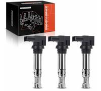 Frankberg 3x Bobine di accensione Benzina Compatibile con Golf IV 1J1 1.4L Golf VI 5K1 1.4L Golf V 1K1 1.4L Polo 6C1 6R1 1.4L Polo 6C1 6R1 1.2L Replace# 36905715
