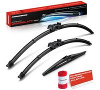 Frankberg 3x Spazzole Tergicristallo 650mm/575mm/300mm,Ant./Post. | Compatibile con W169, Vaneo 414 W245; incluso indicatore di usura und panno per la pulizia