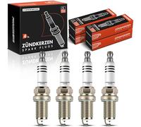 Frankberg 4 candele di accensione compatibili con A3 8P1 1.8L-2.0L 2004-2012 A4 8EC B7 2.0L 2004-2008 Golf V 1K1 2.0L 2004-2009 Polo 6C1 6R1 2.0L 2013-20 14 Riparazione ace# PFR7S8EG