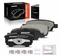 Frankberg 4 pastiglie dei freni posteriori con clip per alloiamento compatibile con 2.0L-3.6L 2007-2014 Lancer VII CSA CTA 1.3L-2.0L 2003-2013 Outlander I CUW Replace# 5191271AA