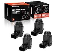 Frankberg 4 sensori di parcheio parcheio asist sensore a 3 poli anteriore posteriore, compatibile con Golf V 1K1 1.4L-3.2L 2003-2009 Q7 4L 3.0L 2015-2015 1T1 1T2 1.4L-2.0L 2003-2010