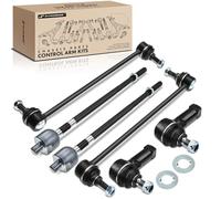 Frankberg 4 teste del tirante + 2 aste di accoppiamento per asse anteriore, compatibili con Endeavor D7W D8W Replace# K80296, EV800546