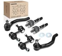 Frankberg 4 x teste del tirante + 2 x barre di accoppiamento anteriore sinistro destro compatibile con Accord VII CL CN Accord VII Tourer CM CN Replace# ES80287, ES80288