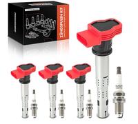 Frankberg 4x Bobina di accensione Modulo di accensione Compatibile con A5 Cabriolet 8F7 3.0L A4 Avant 8K5 3.0L A5 8T3 4.2L A6 4F2 2.4L A6 Avant 4F5 2.4L Replace# 06E905115A