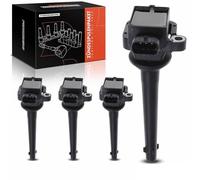 Frankberg 4x Bobine di accensione Compatibile con Micra II K11 1.0i 16V 1.4i 16V 2000-2002 Replace# 0221504017,224481F700