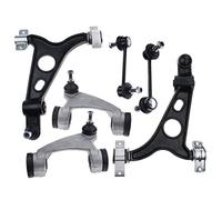 Frankberg 4x Braccio di comando + 2x Asta di accoppiamento Anteriore Sinistra Destra Compatibile con 147 937 1.6L-3.2L 2001-2010 156 932 1.6L-3.2L 1997-2005 GT 937 1.8L 2.0L 2003-2010