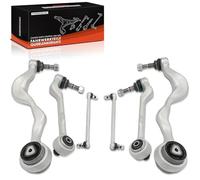 Frankberg 4x Braccio di controllo + 2x Asta di accoppiamento Compatibile con Serie 1 E81 X1 E84 Serie 3 Touring E91 Serie 1 E87 Serie 1 Cabriolet E88 Replace# 31356765934