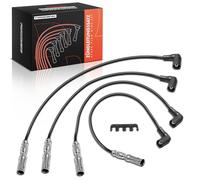 Frankberg 4x Set cavi di accensione Compatibile con Golf IV Variante 1J5 2.0 Octavi.a I Combi 1U5 2.0 New Beetle Cabriolet 1Y7 2.0 T.o.u.r.a.n 1T1 1T2 2.0 EcoFuel Octavi.a I 1U2 2.0 06A905430AN