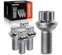 Frankberg 5x Bulloni per ruota Vite ruota Davanti Dietro Compatibile con Classe C 2007-2021 Classe E 2002-2016 Classe S 2005-2013 SLC 2016-2021 SLK 2011-2021 Replace# 0009905107