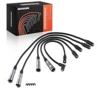 Frankberg 5x Set cavi di accensione Compatibile con Golf III 1H1 1.4 Octavi.a I 1U2 1.6 Golf II 19E 1G1 1.8i Cat Syncr.o C.a.d.d.y II Furgone/MPV 9K9A 60 1.4 Octavi.a I Combi 1U5 1.6 200998031D