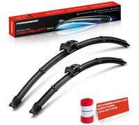 Frankberg 600mm+350mm 2x Tergicristalli per parabrezza Gen2W1,W-Adattatore con Indicatore di usura e Panno per la pulizia Compatibile con M.G ZS SUV AZS1 M.G ZS SUV ZS32 SUV Anteriore