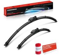 Frankberg 650mm+400mm 2x Tergicristalli per parabrezza Gen2V5,Adattatore-F con Indicatore di usura e Panno per la pulizia Compatibile con C-HR X1 XV GT Impreza Anteriore