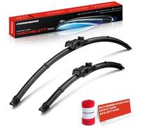 Frankberg 680mm+350mm 2x Tergicristalli per parabrezza GEN2V,Adattatore-A con Indicatore di usura e Panno per la pulizia Compatibile con C.a.p.t.u.r II HF Compatto Anteriore