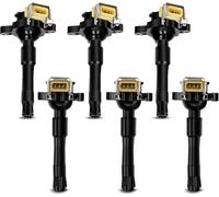 Frankberg 6x Bobine di accensione Benzina Compatibile con Serie 3 Cabriolet E46 2.2L Serie 3 E46 2.2L Serie 5 E39 2.5L Serie 5 E39 2.0L Serie 3 Cabriolet E46 3.0L Replace# 12131703227