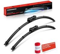Frankberg 700mm+450mm 2x Tergicristalli per parabrezza Gen2V2,Adattatore-K con Indicatore di usura e Panno per la pulizia Compatibile con Enyaq IV SUV 5AZ Anteriore