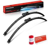 Frankberg 750mm+700mm 2x Tergicristalli per parabrezza GEN2V,Adattatore-A con Indicatore di usura e Panno per la pulizia Compatibile con Tourneo Custom V362 Bus F3 Anteriore