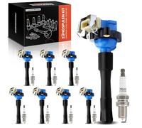 Frankberg 8x Bobine di accensione Modulo di accensione Benzina Compatibile con Serie 3 Cabriolet E46 2.2L Serie 3 E46 2.2L Serie 5 E39 2.5L Serie 5 E39 2.0L Serie 3 Cabriolet E46 3.0L 12131703227