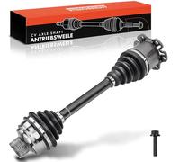 Frankberg Albero di trasmissione Albero dell'asse AT/MT senza ABS-Ring Asse Anteriore beidseitig Compatibile con A4 8K2 2.0L 3.0L 2007-2015 A5 8T3 1.8L-3.0L 2007-2017 Replace# 8K0407271C