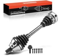 Frankberg Albero di trasmissione Albero dell'asse senza ABS-Ring Anteriore Sinistra Compatibile con A3 8P1 Golf VI 5K1 Pas.sat CC 357 Tou.ran 1T1 1T2 1T3 Oct.avia II 1Z3 1Z5 Leon 1P1 3C8407271