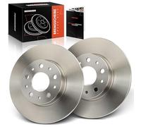 Frankberg Dischi freno set di dischi freno asse posteriore completamente compatibile con 500L 351 352 0.9L-1.6L 2012-2023 Tipo berlina 356 1.2L-1.6L 2016-2020 Replace# 51808471