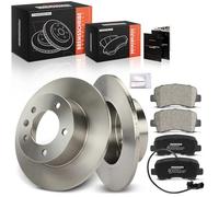 Frankberg Kit Freni, 2 dischi freno + 4 pastiglie freno asse posteriore compatibili con NV400 X62 X62B 2011-2023 Movano B X62 2010-2023 Master III JV FV EV HV UV 2010-2023 Replace# 4406000Q0L