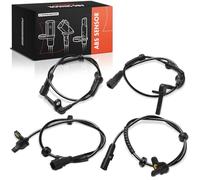Frankberg Sensore di velocità ABS ABS Speed Sensor compatibile con Clio 2012-2021 C.a.p.t.u.r 2013-2024 Zoe ABS Sensor Front and Rear Set di 4 pezzi Replace# 24071153823