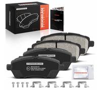 Frankberg Set di pastiglie dei freni incl. 4x Pastiglie dei Freni Anteriore Compatibile con Fiesta VI CB1 CCN Swift IV FZ NZ 2 DE DH Justy IV S.i.r.i.o.n M3 Replace# 04465B1320000