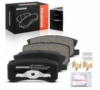 Frankberg Set di pastiglie dei freni incl. 4x Pastiglie dei Freni Posteriore Compatibile con ASX GAW Sebring JS Pajero IV V8W V9W Caliber Pajero III V6W V7W Replace# K68028671AA