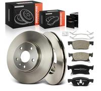 Frankberg Set freni incl. 2x Dischi Freno + 4x Pastiglie dei Freni Anteriore Compatibile con Astra K Sports Tourer B16 Astra K B16 Replace# 13478300, 39103797