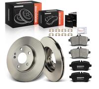 Frankberg Set freni incl. 2x Dischi Freno + 4x Pastiglie dei Freni Anteriore Compatibile con Classe A W169 A 160 CDi 2004-2012 Replace# 1694200320, 1694210812