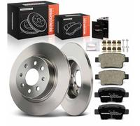 Frankberg Set freni incl. 2x Dischi Freno + 4x Pastiglie dei Freni Posteriore Compatibile con Grande Punto 199 Punto 199 Punto Evo 199 Replace# 93167282,93189823