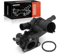 Frankberg Termostato Alloggiamento termostato 87°C Compatibile con Golf V/VI Golf Plus Polo (Van) Octavi.a II Ibiza III/IV Fabia I/II Cadd.y III Roomste.r Replace# 032121111CG, 032121111BM