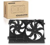 Frankberg Ventola di raffreddamento Ventola Radiatore ad acqua Compatibile con Golf V 1K1 1.4L Golf VI 5K1 1.2L Golf Plus 521 5M1 1.2L T.o.u.r.a.n 1T3 2.0L Golf Plus 521 5M1 1.6L Replace# 1K0