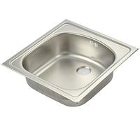 Franke 101.0067.344 Lavello in Acciaio Inox Euto Star 610 I, Argento, 43.5 x 45.5 x 14.0 cm