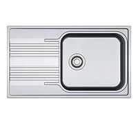 Franke 101.0368.324 in Acciaio Inox - lavello da Cucina in Lino Grigio, Grey, 86.0 x 50.0 x 18.0 cm