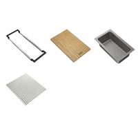 Franke 112.0655.483 ALL-IN - Set di accessori 3 taglieri, rotaia, tappetino scolapiatti