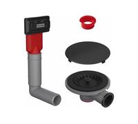 Franke 112.0658.444 Set di scarico Color Line opaco-112.0658, nero opaco