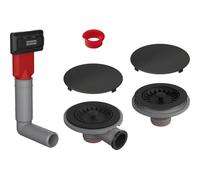 Franke 112.0658.484 Set Scarico Color Line Matt-112.0658, Nero Opaco