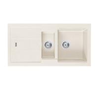 Franke 114.0305.959 granito lavello con singolo e mezza ciotola, crema