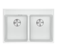 FRANKE 114.0661.678 LAVELLO 2 VASCHE 76x51 IN FRAGRANITE BIANCO