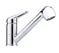 Franke 115.0347.111 II Rubinetto ad Alta Pressione con Doccetta Estraibile, Argento